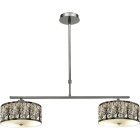 Ceiling Lamp MONTREAL 2xE27 L.85xW.30xH.Reg.cm Chrome