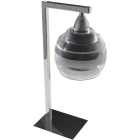 Table Lamp ULISES 1xE14 L.14xW.12xH.40cm Black/Chrome