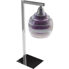 Table Lamp ULISES 1xE14 L.14xW.12xH.40cm Aubergine/Chrome