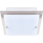 Plafond LARGO 2xG9 L.20xW.20xH.6cm Satin Nickel