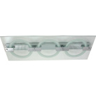 Plafond GEMA 3x2GX13 T5 circ. L.87,5xW.30,5xH.7,5cm Glass Chrome