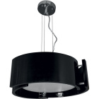 Suspensão OSLO 3xE27 Alt.Reg.xD.37cm Preto/Cromado