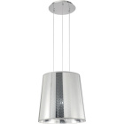 Ceiling Lamp GLASGOW 1xE27 H.Reg.xD.35cm Grey/Chrome