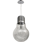 Pendant Light LUZ 1xE27 H.Reg.xD.29cm Transparent/Chrome