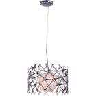 Suspensão OLINDA 1xE27 Alt.Reg.xD.40cm Cromado