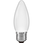 Bombilla E27 (grueso) Vela CLASSIC FROSTED Regulable 25W 3000K 210lm Mate-E