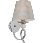 Wall Lamp NACAR 1xE14 L.18xW.15xH.35cm Pearl-Shell/Chrome
