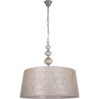 Suspensão NACAR 1xE27 Alt.Reg.xD.45cm Madrepérola/Cromado