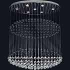 Ceiling Lamp INÊS 7xGU10 L.103xW.50xH.120cm Nickel-Plated Plate and Crystals Chrome