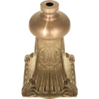 Turned Column  L.6xW.6xH.12,2cm, in raw brass