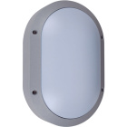 Wall Lamp AMAZONAS large IP54 1xE27 L.18,5xW.9xH.28cm Aluminum + Polycarbonate Grey