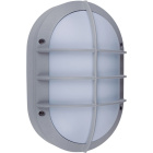 Wall Lamp TIGRE large IP54 1xE27 L.18,5xW.10xH.28cm Aluminum + Polycarbonate Grey/White