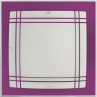 Plafond AMET 2xE27 L.30xW.30xH.6cm Aubergine