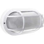 Wall Lamp CAIA large IP44 1xE27 L.27xW.11,5xH.15cm Polycarbonate + Glass White/White