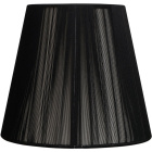 Abat-jour INDIRA redondo cónico de fios com encaixe E27 Alt.27xD.45cm Preto