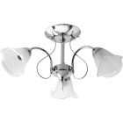 Plafond MARSELLA 3xE14 H.25xD.52cm Chrome