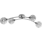 Plafond KRIPTON 4xG9 L.63xW.18xH.16cm Chrome