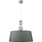 Pendant Light KEGAN 1xE27 H.Reg.xD.45cm Chrome/Silver