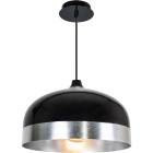 Pendant Light EDISON 1xE27 H.Reg.xD.33cm Black/Silver