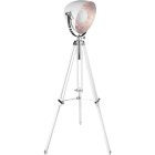 Floor Lamp GUTENBERG tripod 1xE27 H.Reg.xD.67cm White/Chrome