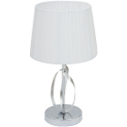 Table Lamp DETROIT 1xE27 H.44xD.25cm Chrome/White