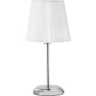 Sobremesa TENERIFE 1xE14 Al.44xD.17cm Blanco/Cromo