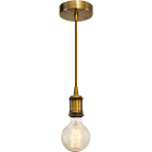 Pendant Light TRIPOLI 1xE27 H.Reg.xD.10cm Antique Brass