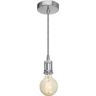 Pendant Light TRIPOLI 1xE27 H.Reg.xD.10cm Chrome