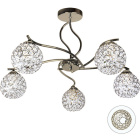 Ceiling Lamp Balbina 5xE27 H.36xD.55cm Antique Brass