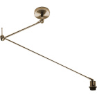 Ceiling Lamp HAIA articulated arm w/o lampshade 1xE27 L.13xW.90xH.Reg.cm Antique Brass