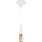 Suspensão COLIBRI 1xE27 Alt.Reg.xD.7cm Branco