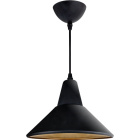 Pendant Light GILBERTO 1xE27 H.Reg.xD.22cm Black/Gold