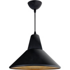 Pendant Light GILBERTO 1xE27 H.Reg.xD.28cm Black/Gold