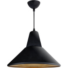 Pendant Light GILBERTO 1xE27 H.Reg.xD.34cm Black/Gold