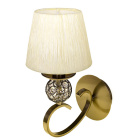 Wall Lamp HONDURAS 1xE14 Beije/Antique Brass