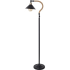 Floor Lamp SOGA 1xE27 L.25,5xW.47xH.144cm Rope Brown