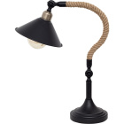 Table Lamp SOGA 1xE27 L.22,5xW.42xH.57cm Rope Black