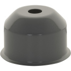 1*2 E27 cover for lampholder metal grey