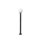 Farola AMBIENTE IP44 1xE27 Al.160xD.25cm Negro/Blanco