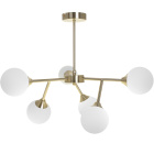 Ceiling Lamp ANALU 6xG9 H.45xD.60cm Gold/White