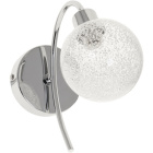 Wall Lamp VITA 1xG9 L.10xW.23xH.20cm chrome with transparent glass ball