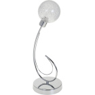 Table Lamp VITA 1xG9 H.44xD.15cm chrome with transparent glass balls
