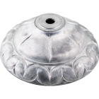 Center cover/bobeche D.11cm with 1 central hole, in raw zamak