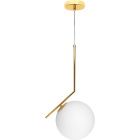 Suspensão AIMEE 1xE27 Alt.Reg.xD.32cm Dourado