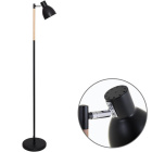 Floor Lamp DELZA 1xE27 H.147xD.33cm Black/Wood