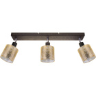 Wall Lamp HERMAN 3xE14 L.54xW.8xH.20cm Gold/Black