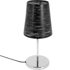Table Lamp FIA 1xE14 H.32xD.14cm Black/Chrome
