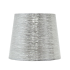 Lampshade NOVA round & conic shiny fabric with fitting E27 H.23xD.35cm Silver