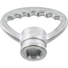 Hook D.3,8cm without side hole, in raw zamak