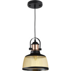 Pendant Light LILA 1xE27 H.Reg.xD.23cm Cognac